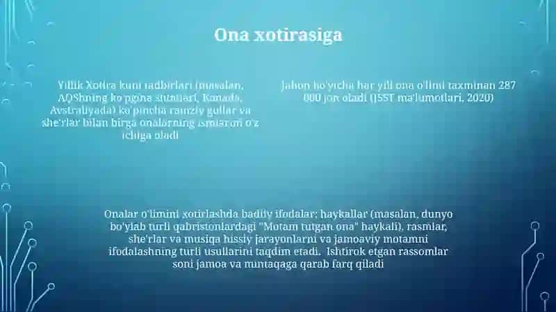 Onalar o'limi 4