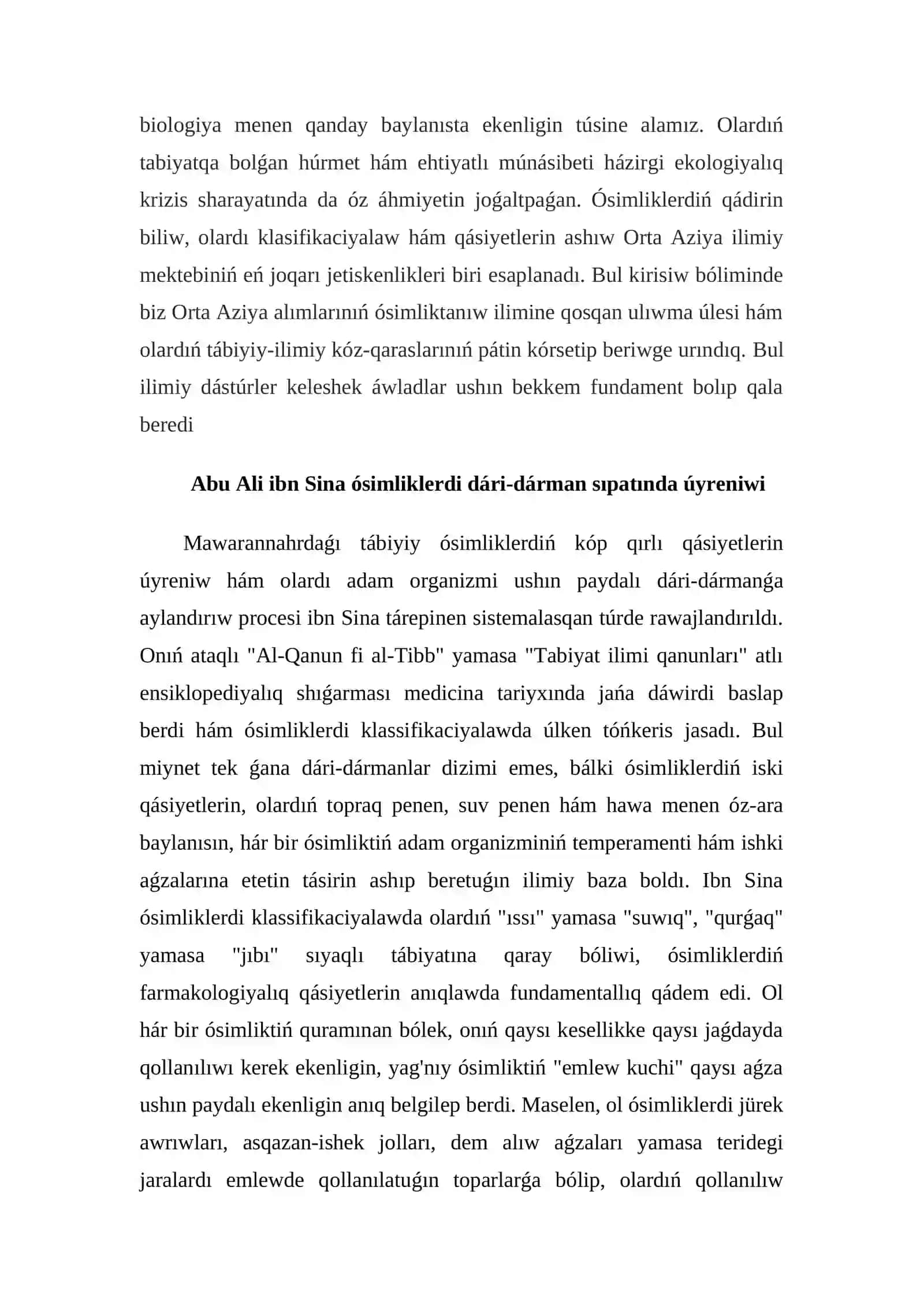 orta aziya alimlardin' o'simlikler haqqinda pikirleri 4