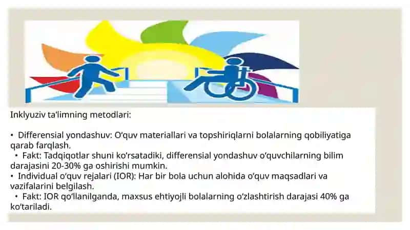 Inklyuziv taʼlimning metod va usullari 4
