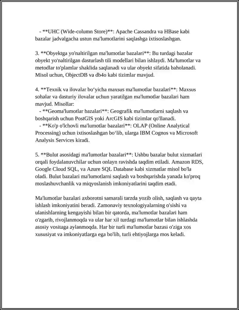DATA BASE BASIC 4