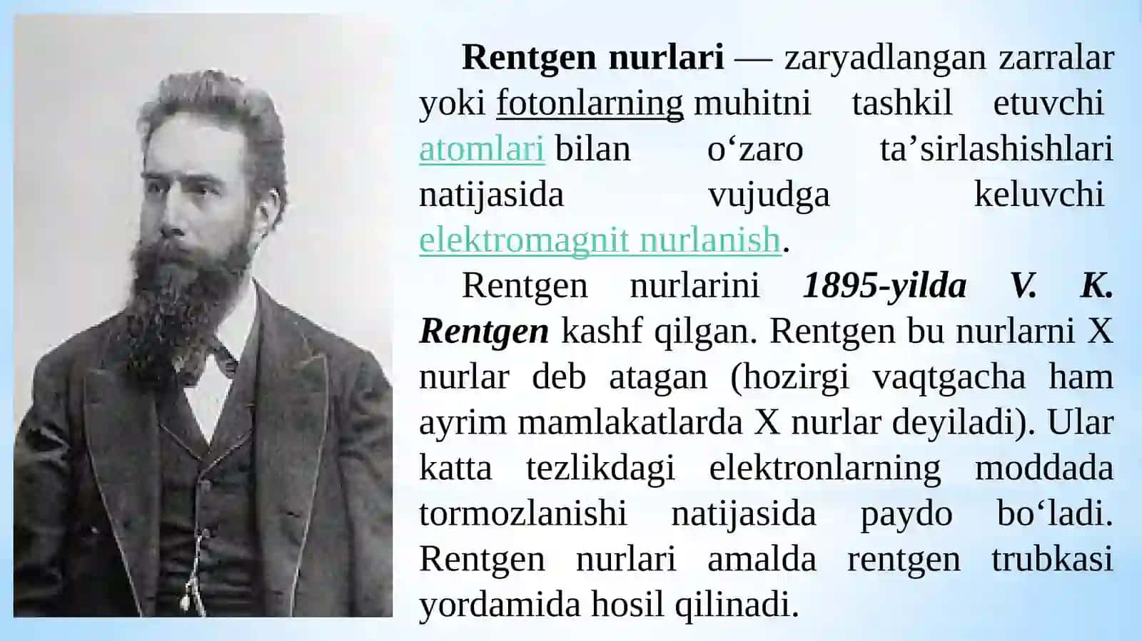 13-mavzu. Ishlab chiqarish jarayonlarida zararli omillar va ulardan himoyalanish tadbirlari Ishlab chiqarishda zararli nurlanishlar 4