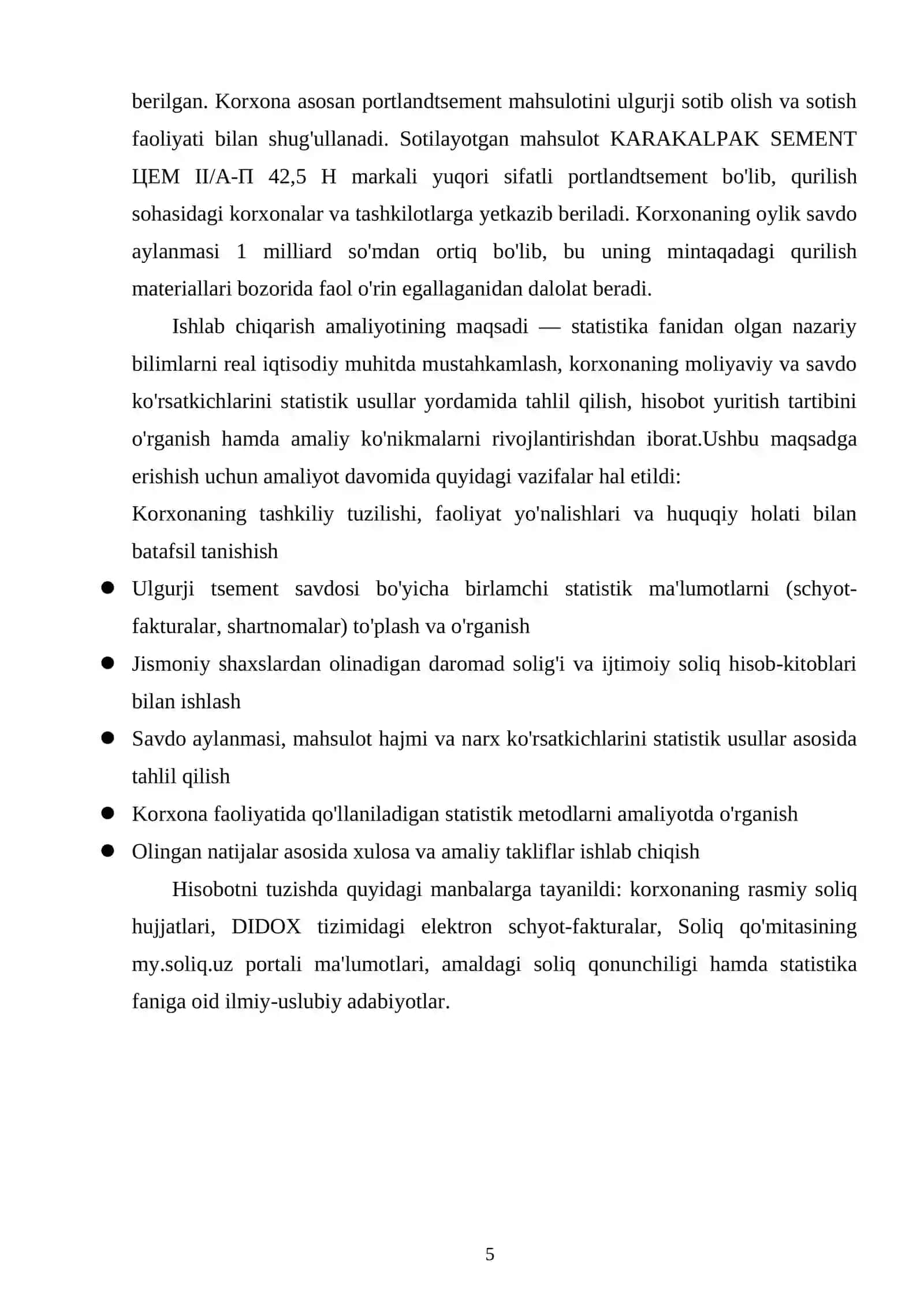 SMENT ZAVOD AMALIYOT HISOBOT STATISITKA   SEMENT ZAVOD SMENT ZAVOD AMALIYOT HISOBOT STATISITKA 4