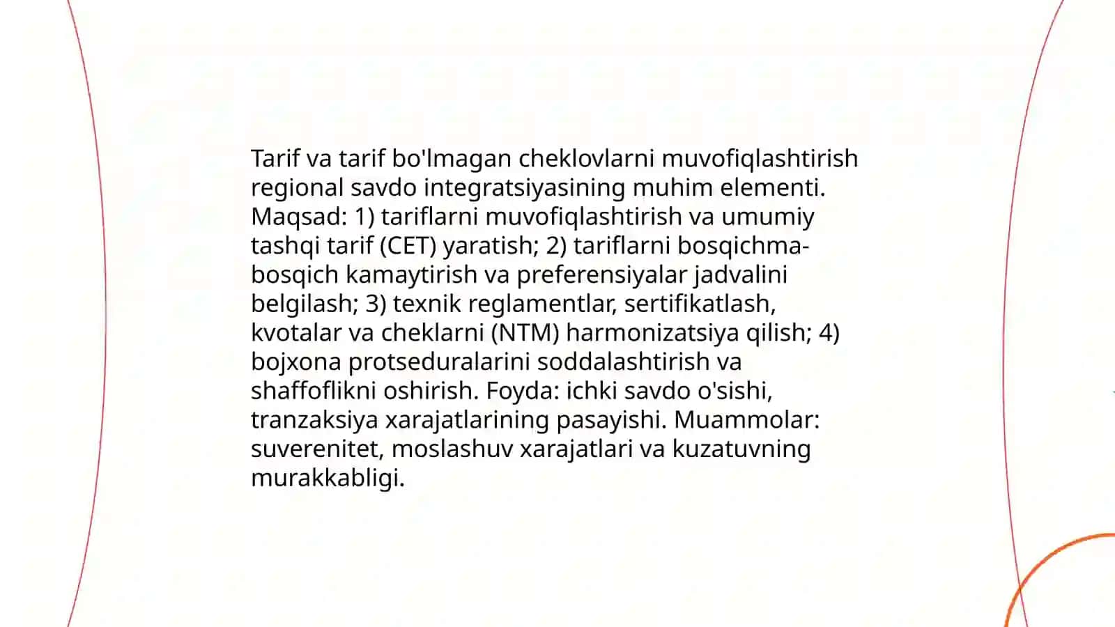 MINTAQAVIY SAVDO KELISHUVLARI VA IQTISODIY INTEGRATSIYA 4