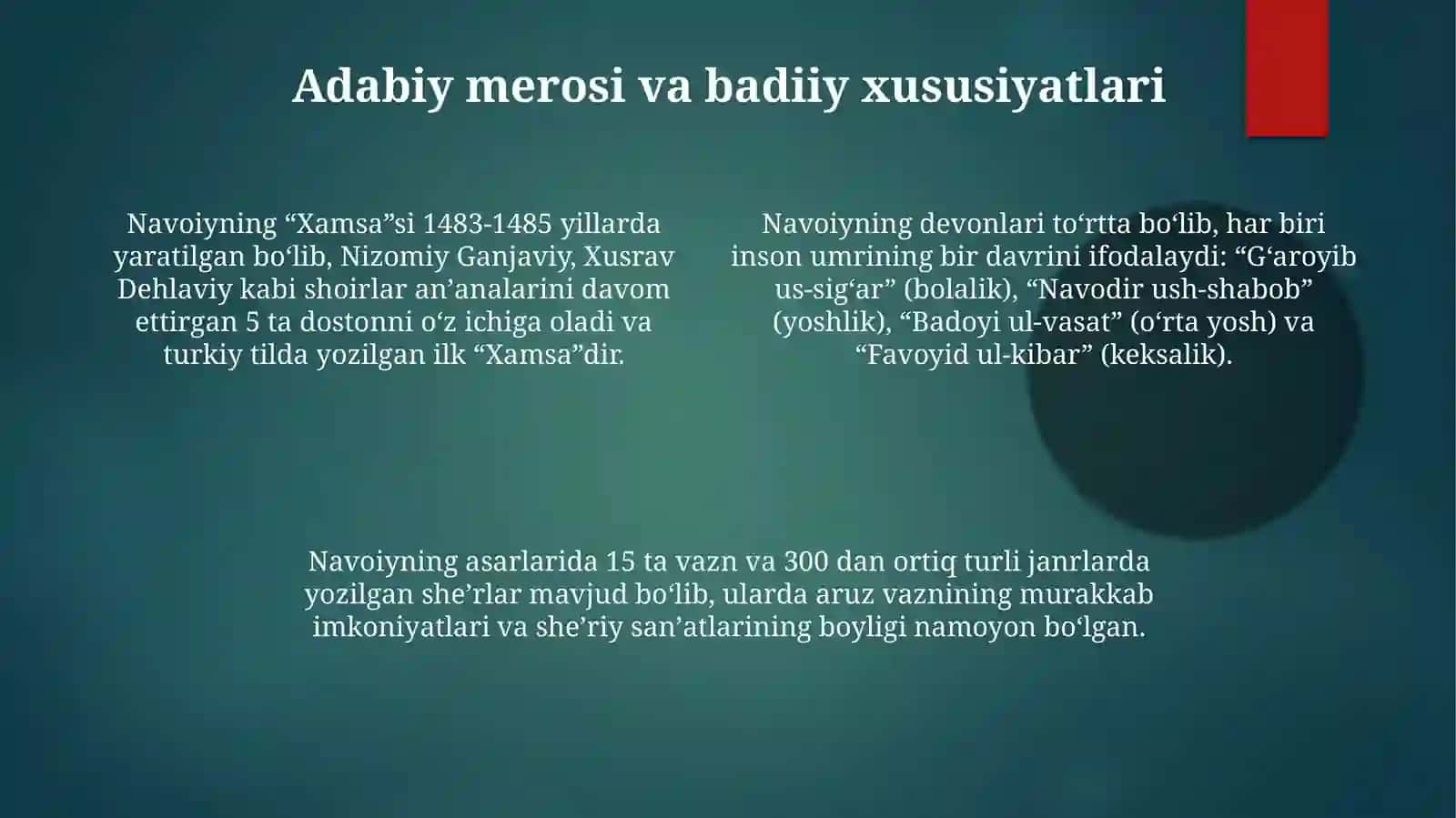 Alisher Navoyining qarashlari 4