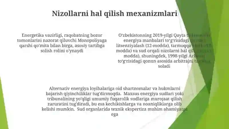 O'zbekistonda muqobil energiya manbalaridan foydalanishni huquqiy tartibga solish 4