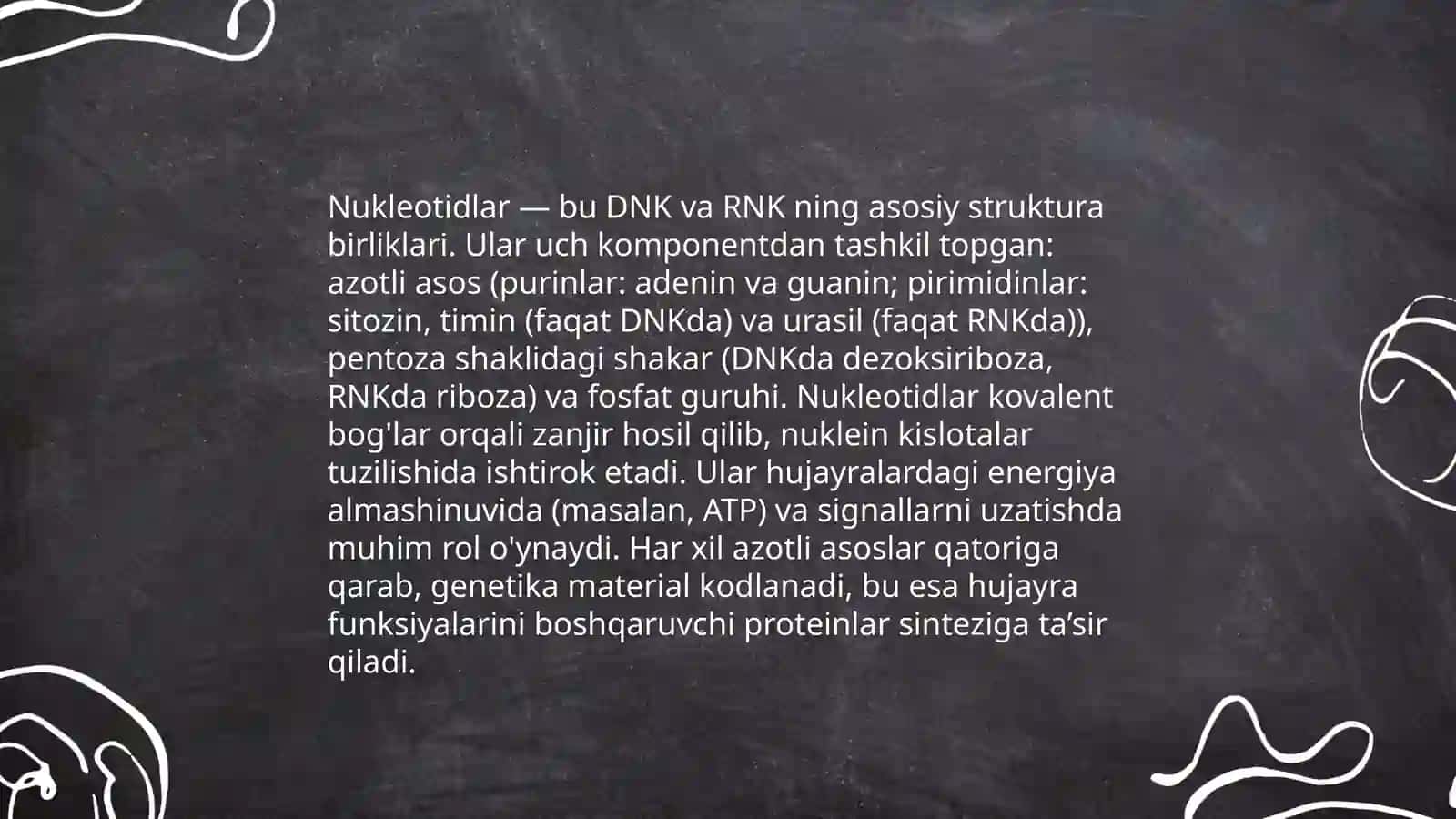 Nukleozidlar va ularning tuzilishi 4