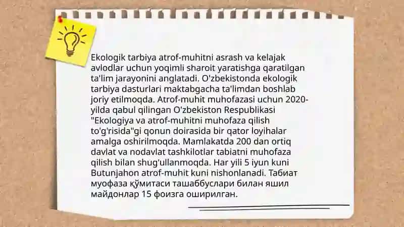 Ma'naviy axloqiy tarbiya ekologik va estetik tarbiya 4