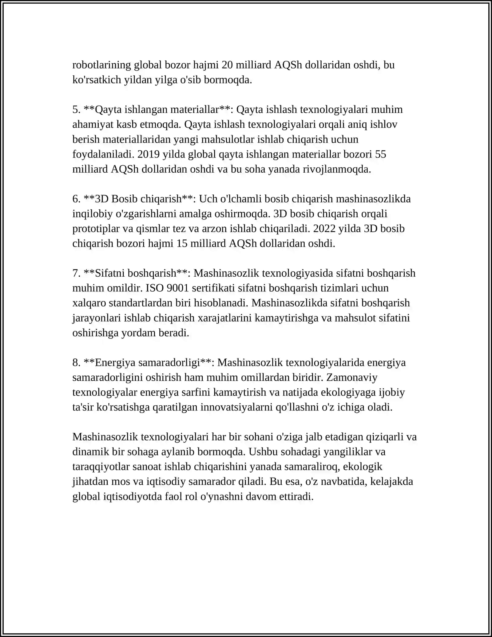 Mashinasozlik TEXNOLOGIYASI 4