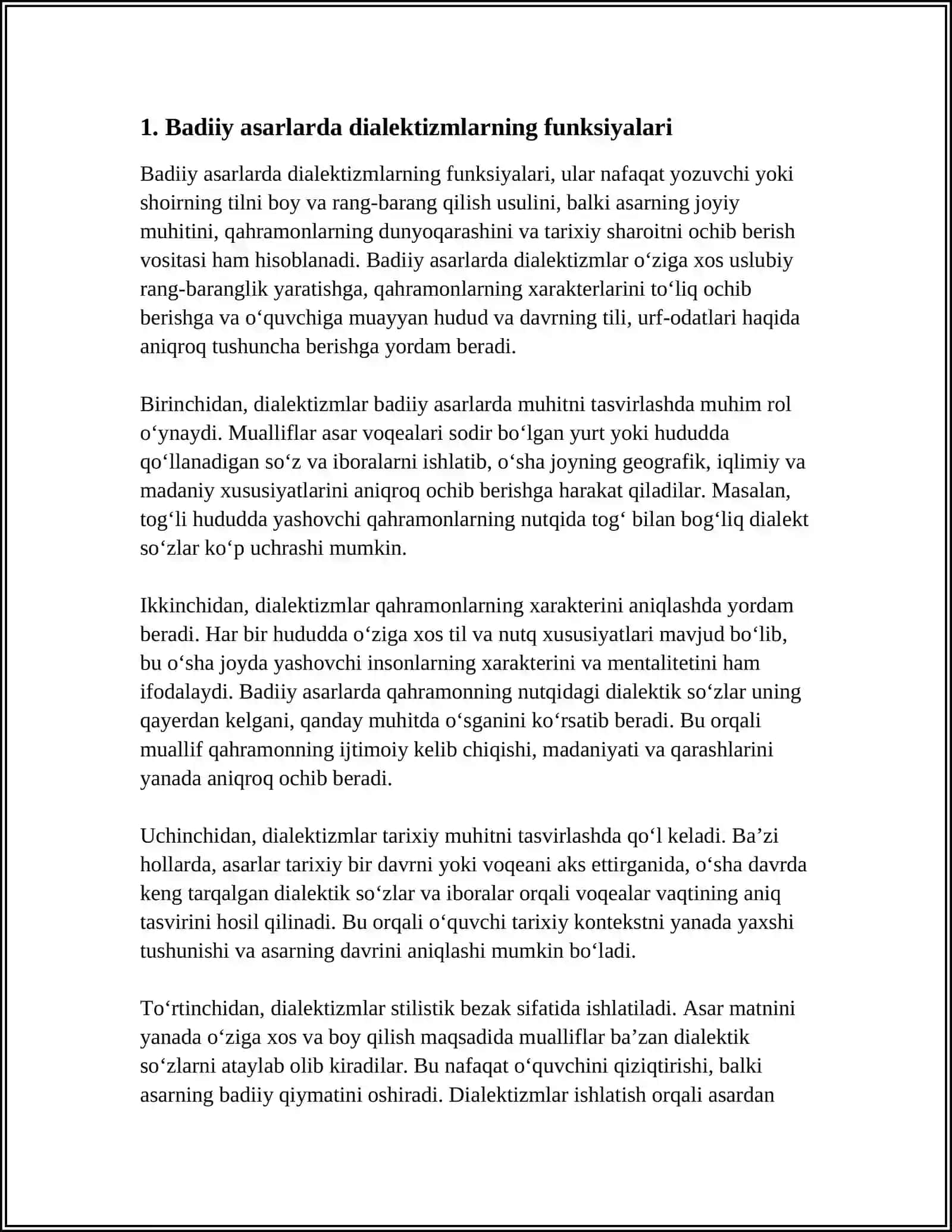 BADIIY ASARLARDA DIALEKTIZMLAR VA ULARNING TURLARI 4