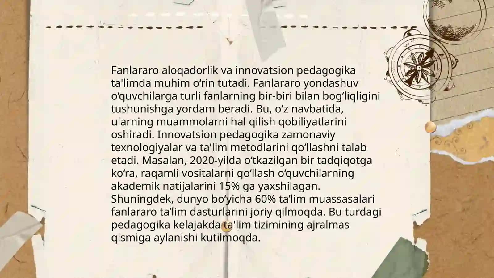 Fanlararo aloqadorlikning ta'lim sifatini oshirishdagi roli 4