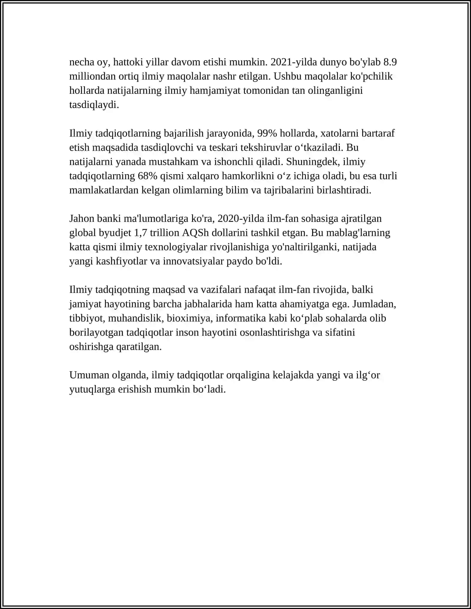 ILMIY TADQIQOT TURLARI VA METODOLOGIYASI 4