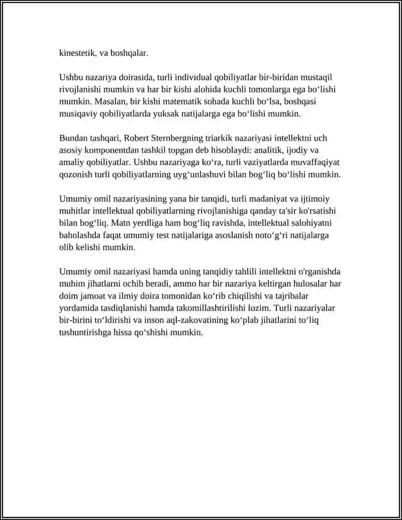 INTELLEKT VA KREATIVLIK NAZARIYALARI 4