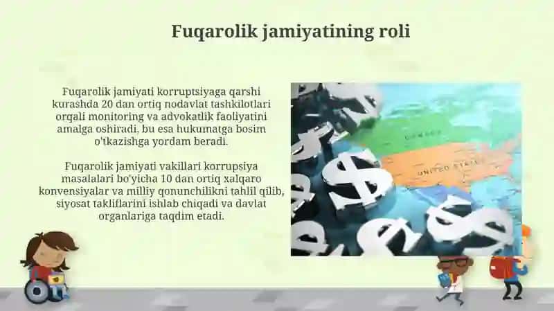 Xalqaro miqiyosda korrupsiyaga bo'lgan munosabat 4