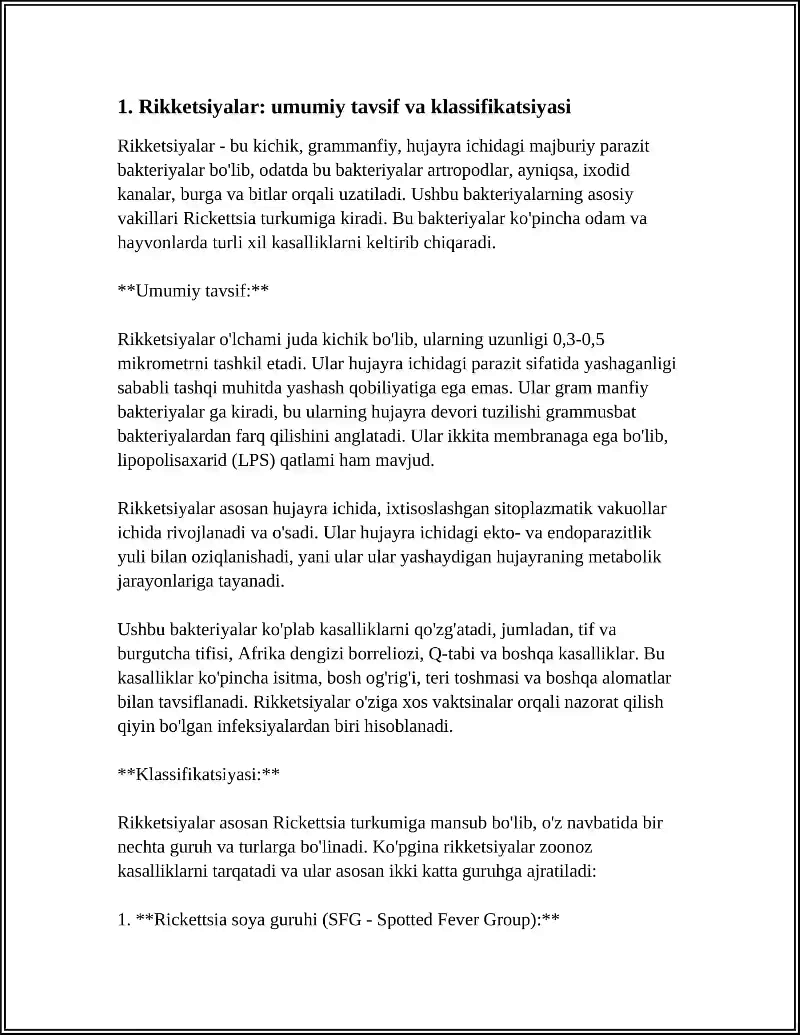 Rikketsiozlar. Etiologiyasi, Epidemiologiya, Klinikasi, Davolash, Diagnostikasi 4