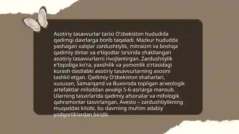Qadimgi sharqda asotiriy tasavvurlar va falsafiy bilimlarning paydo boʻlishi 4