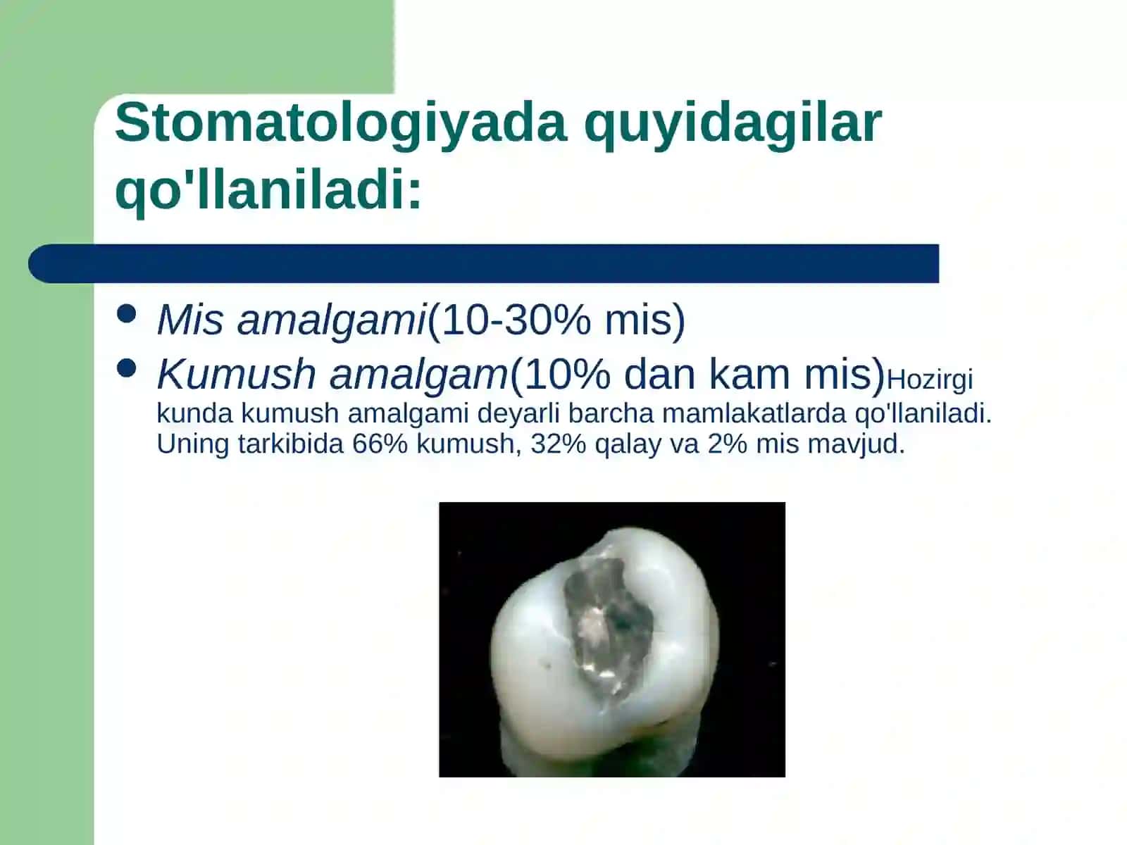 Amalgamalarning turlari 4