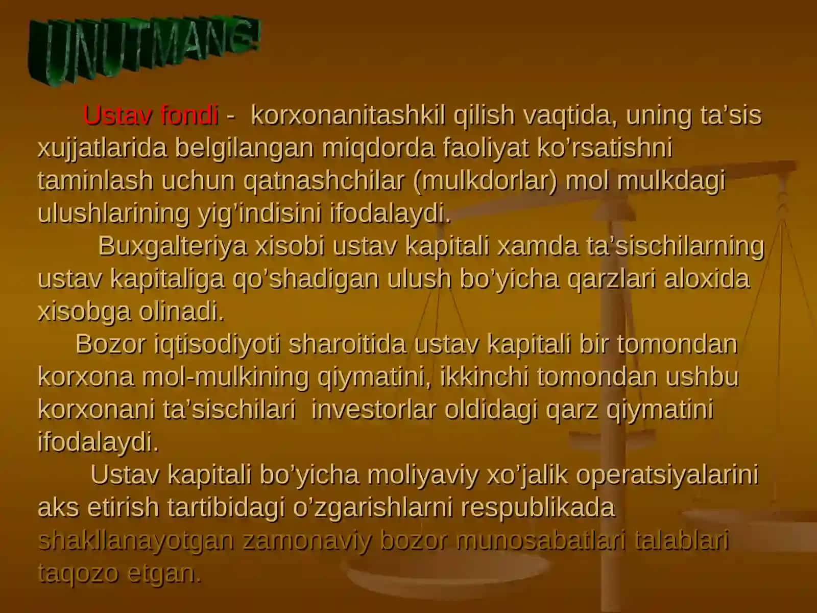 Toshtemirova Nargizaning fondlar va rezervlar hisobi 4