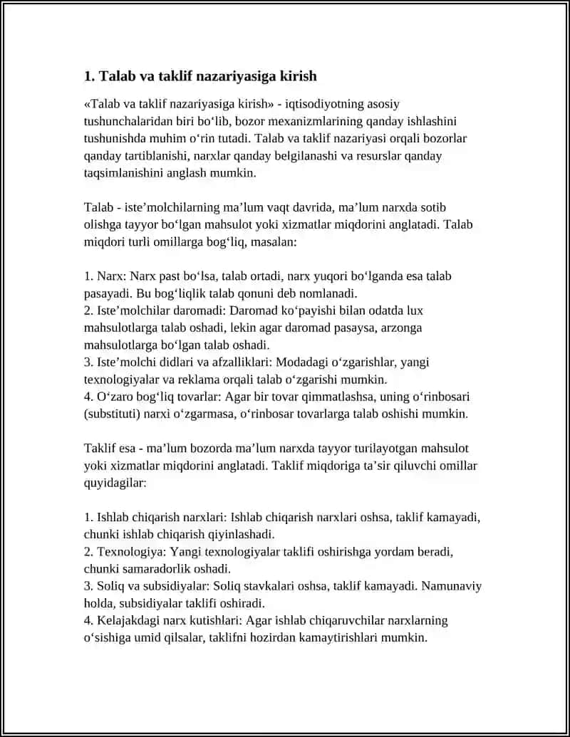 Talab va Taklif Nazariyasi Asoslari 4