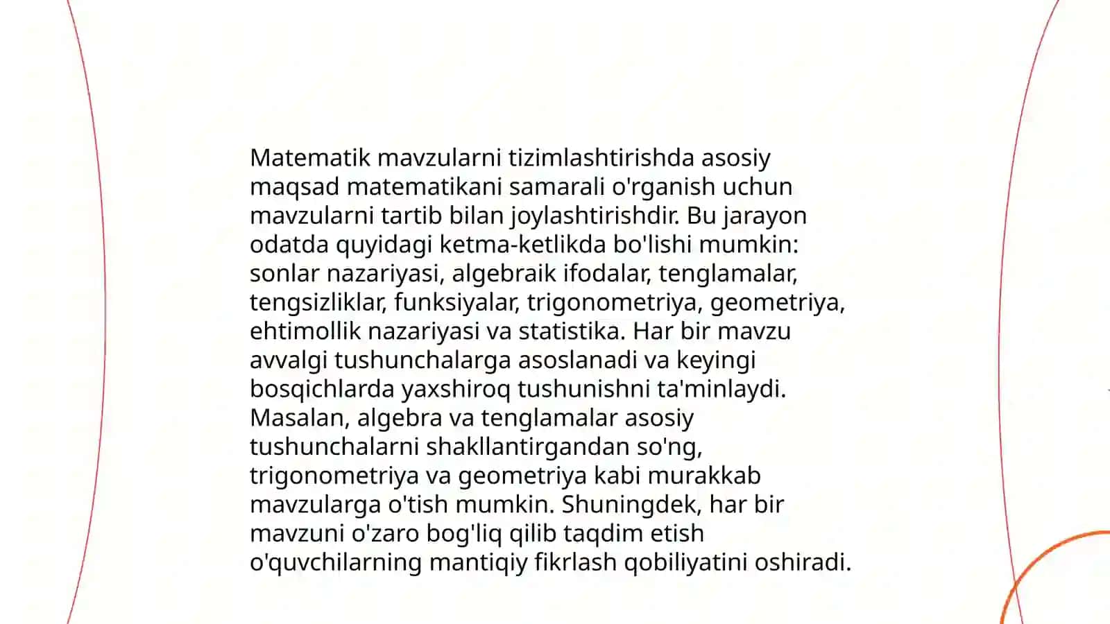 Matematik ertaliklarni tayyorlash va oʻtkazish metodikasi 4