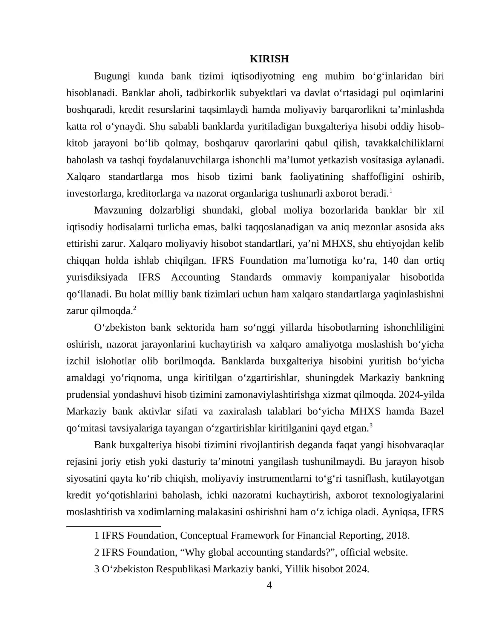 Xalqaro standartlar asosida bank buxgalteriya hisobi tizimini rivojlantirish 4