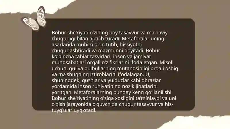 Bobur lirikasida badiy sanatlar 4