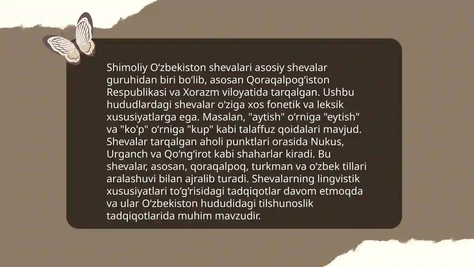 Òzbek shevalarining tasnifi 4