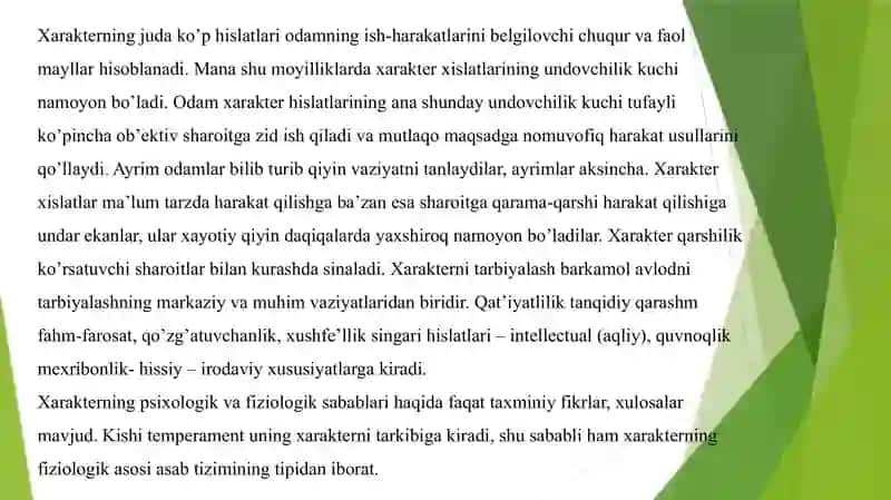 Xarakter va temperament 4