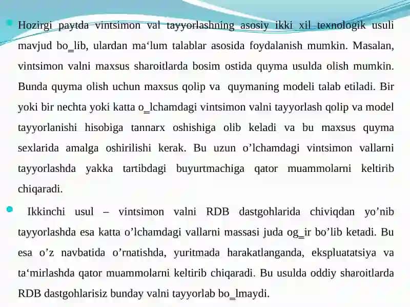 Texnologik jarayonida uzluksiz ishlovchi paxta uchun vintlikonveyer transport vositalari 4