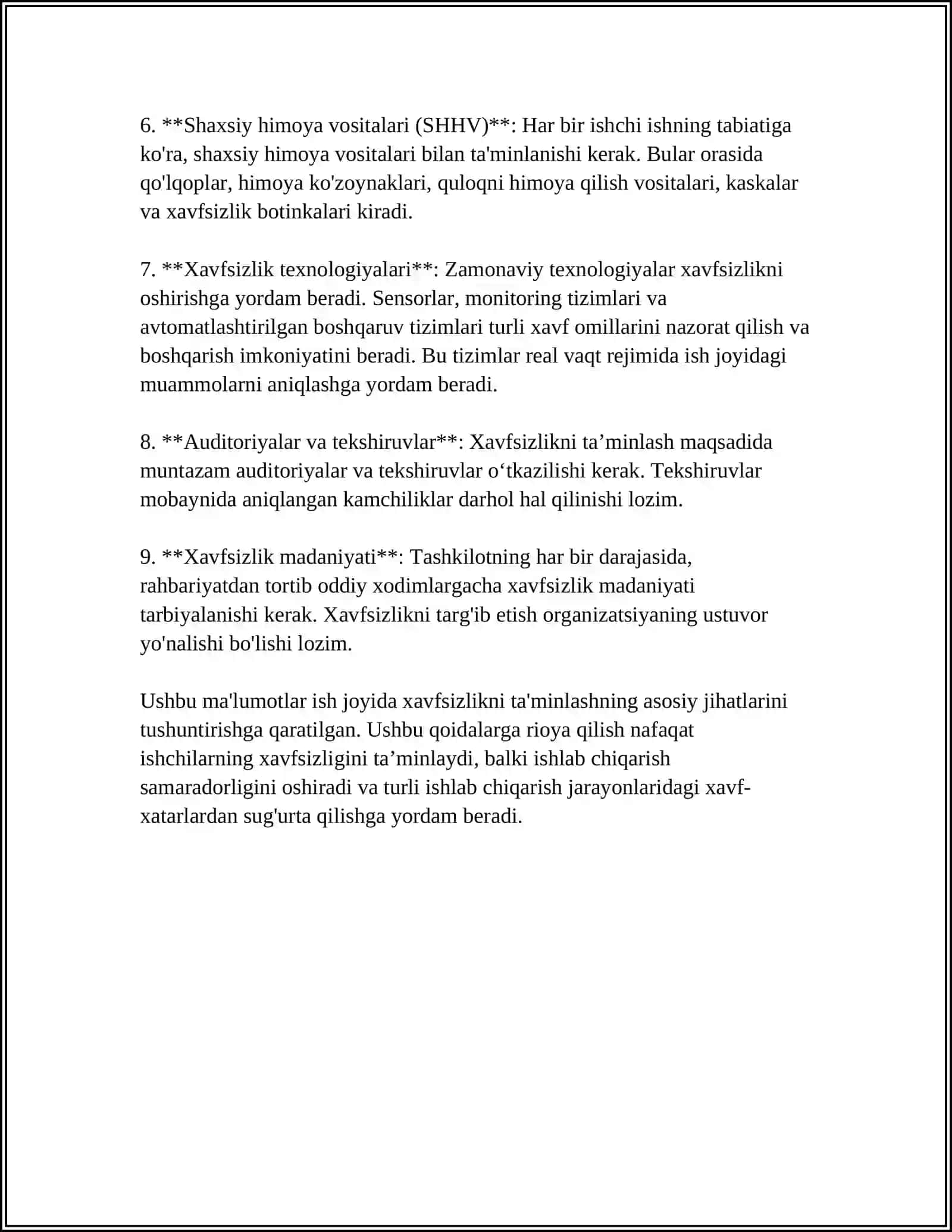 ISH JOYIDA TEXNIKA XAVFSIZLIGI 4