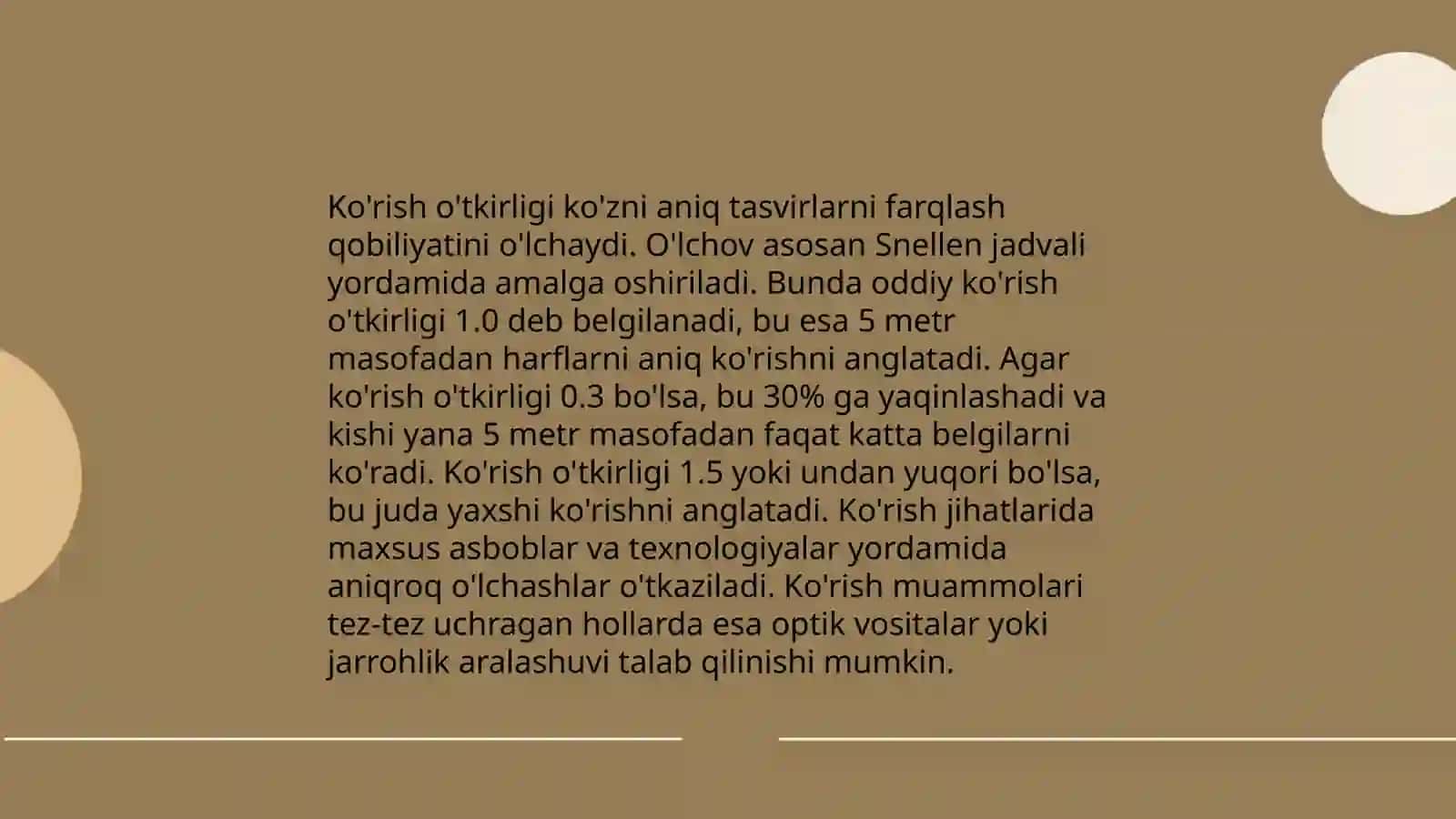 Ko'rish o'tkirligiva ko'rish maydonini aniqlash 4