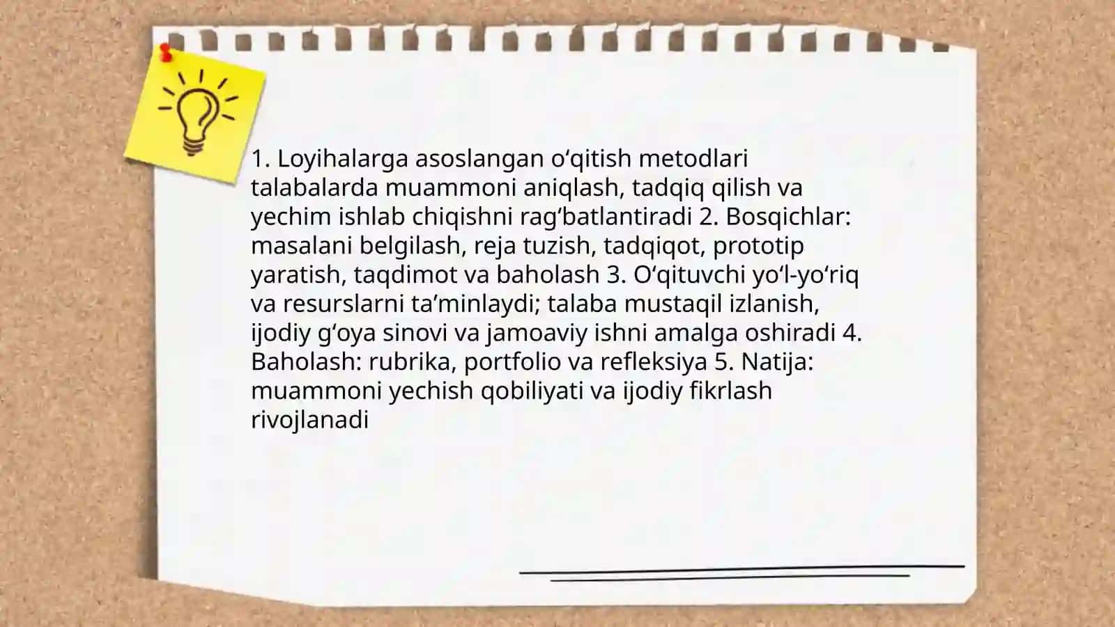 Talabalarning mustaqil, ijodiy fikrlashini shakllantirish va rivojlantirish texnikasi 4