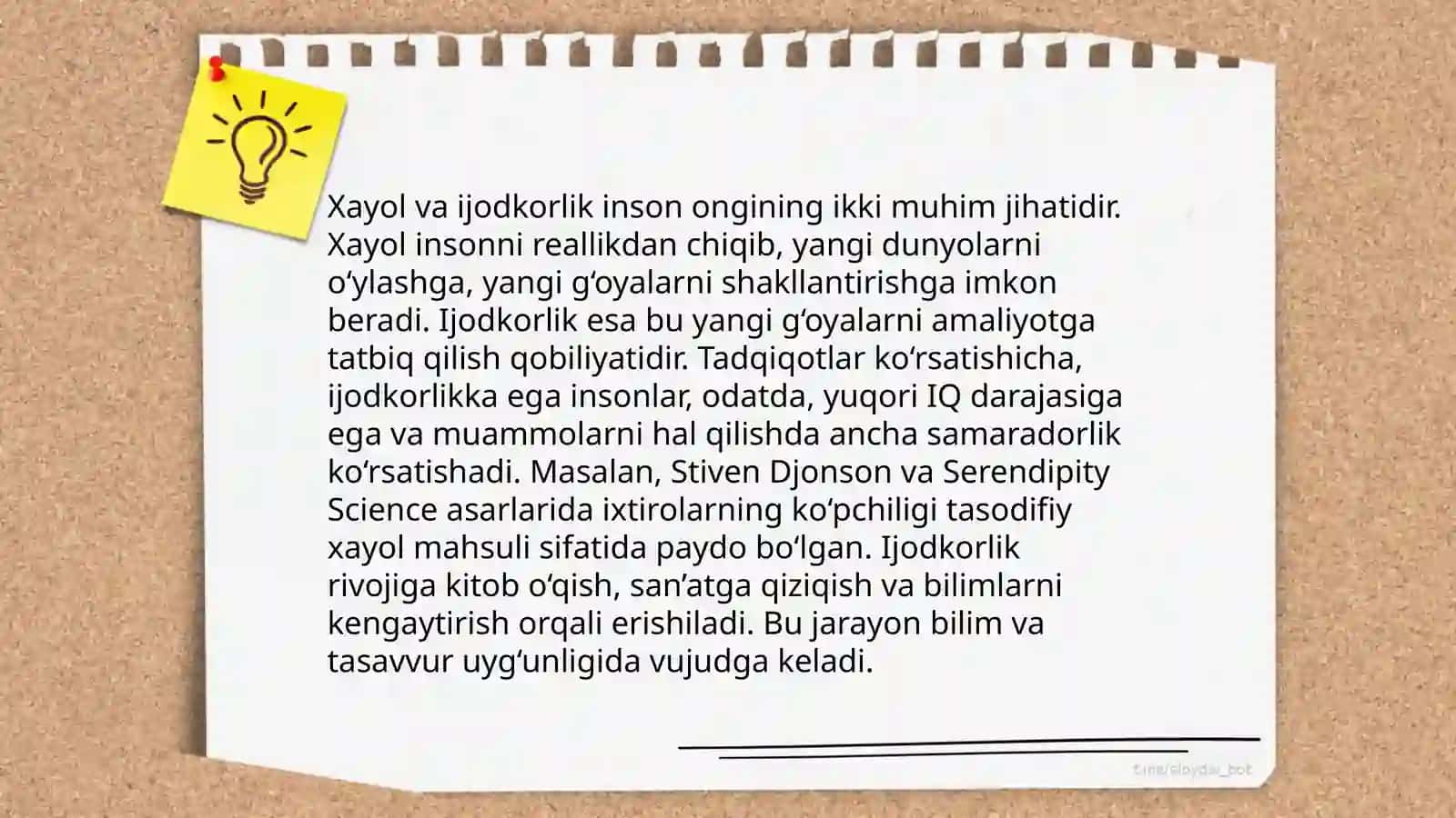 Xayol mavzusida taqdimot tayyorlang 4