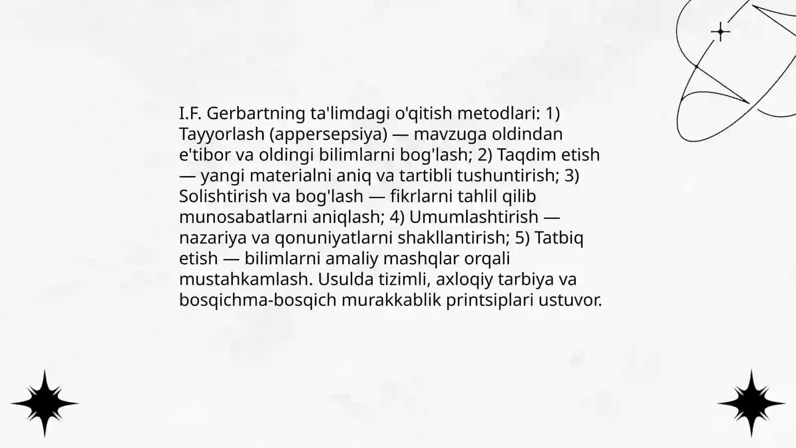 K.D.Ushinskiy, I.F.Gerbart va A.S.Makarenkoning pedagogik qarashlar 4