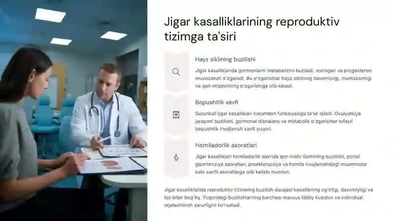 Jigar kasalliklari bo'lgan ayollarning reproduktiv salomatligi va oilani rejalashtirish 4