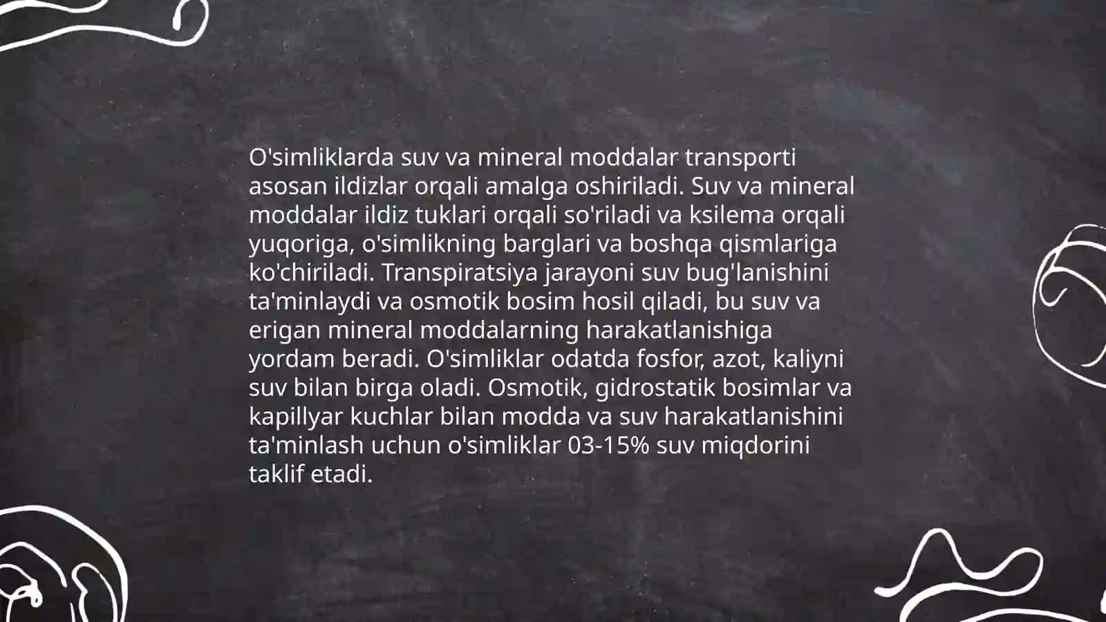 Tirik Organizmlarda oziq moddalar transporti 4