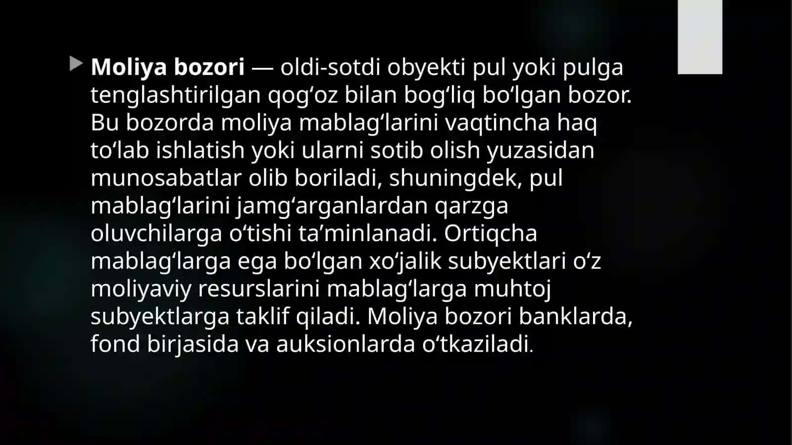 Moliya bozorida vositachilar tiplari va ularning xususiyatlari 4