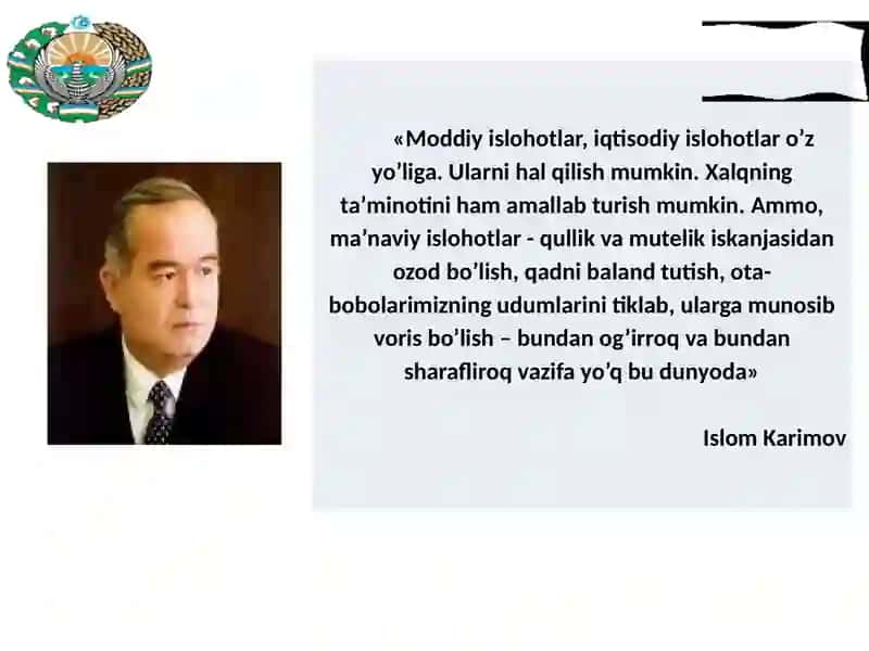 Mustaqillik yillarida O‘zbekistonning ma’naviy va madaniy taraqqiyoti 4