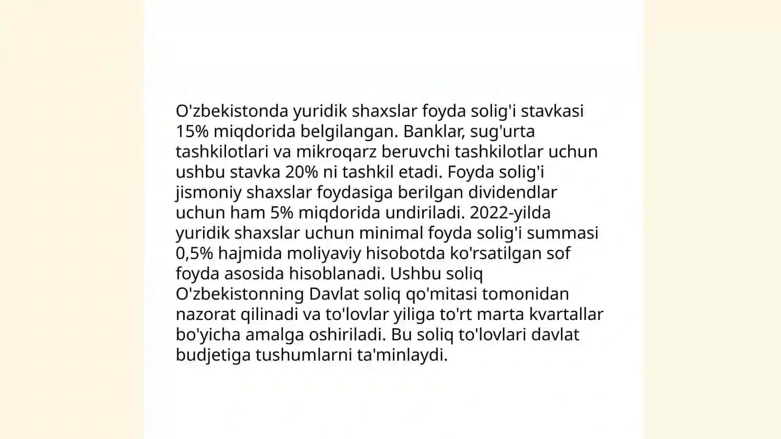 O'zbekistondagi va boshqa davlatdagi soliq turlari 4