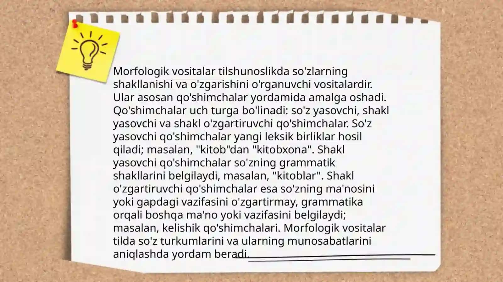 Grammatik ma'noni ifodalash vosita va usullari 4