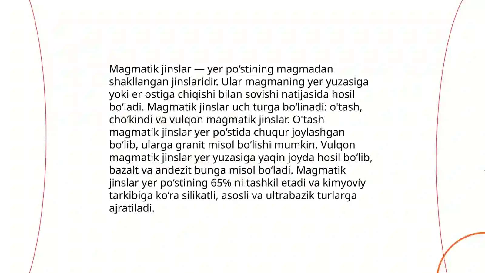Togʻ jinslari turlari va fizik-kimyoviy xossalari 4