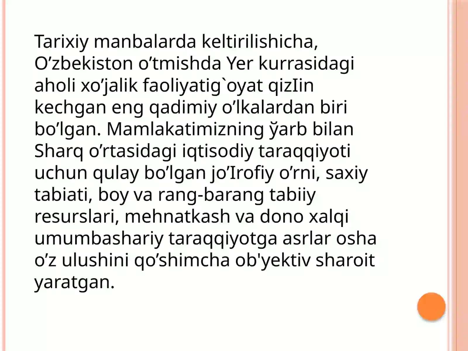 Qishloq xo'jaligi va sanoat soxasidagi o'zgarishlar 4