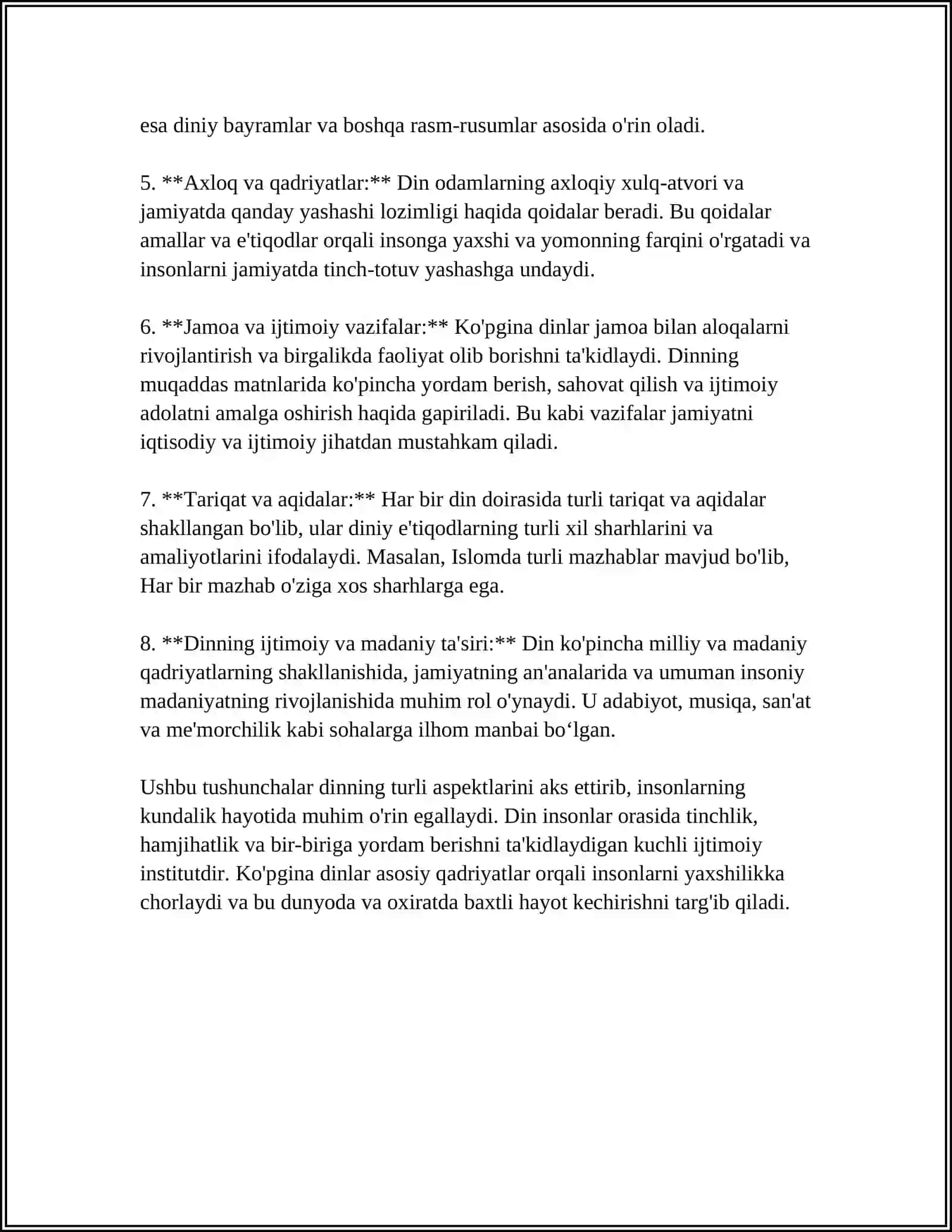 DIN, DINSHUNOSLIK, DIN FALSAFASI TEOLOGIYA, TEOSOFIYA, XUDOJÓYLIK MA'NOSI VA ULARNING ÓZARO ALOQASI 4