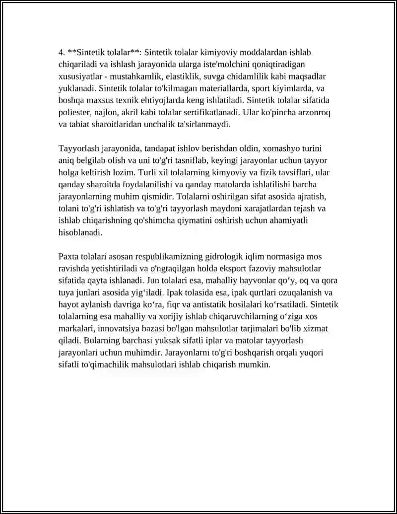 TANDA VA ARQOQ IPLARINI TO'QUVCHILIKKA TAYYORLASH JARAYONLARI 4