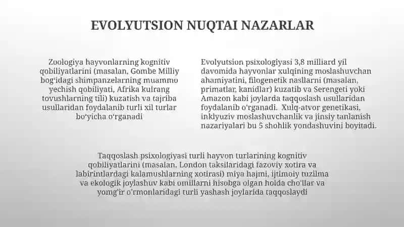 Zoopsixologiya va qiyosiy psixologiyaga kirish 4