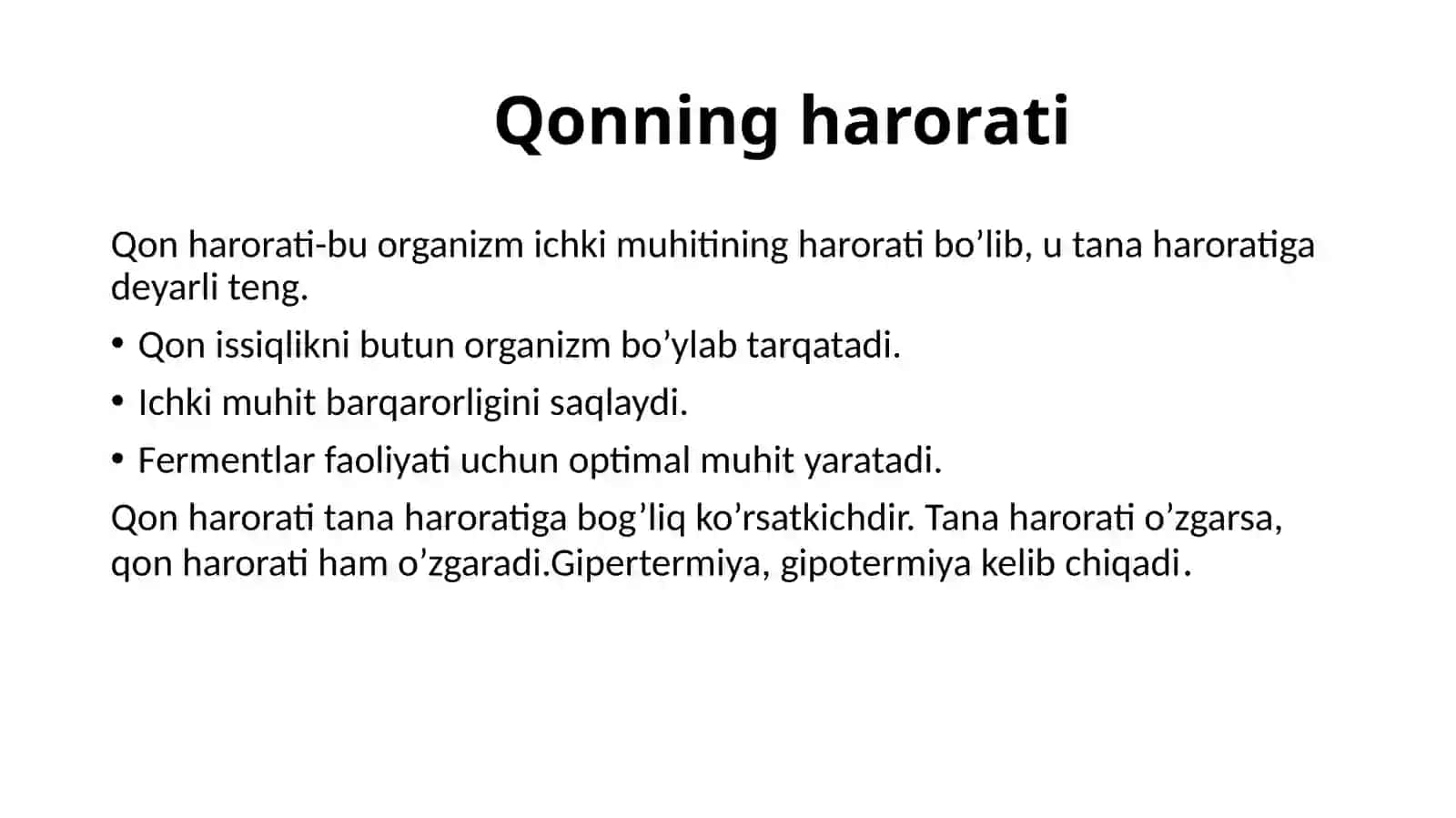 Qonning fizik kimyoviy xususiyatlari va ularning o'zgarishlari 4