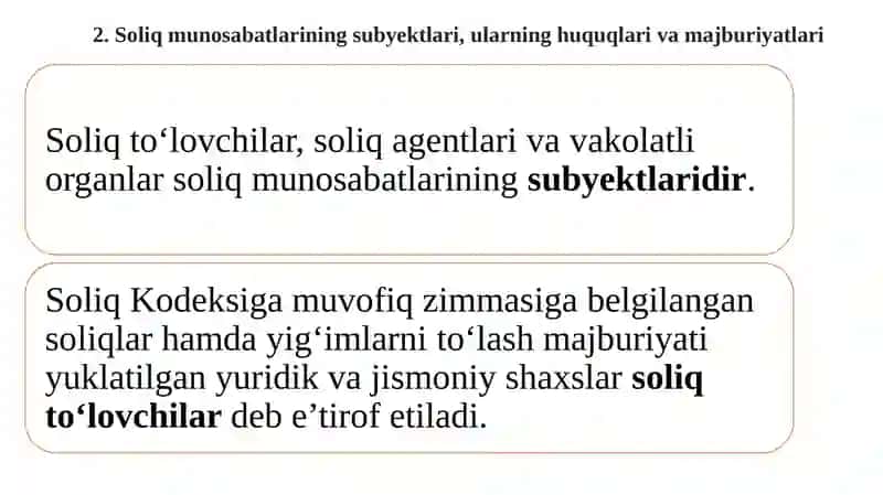 Soliqlar va soliqqa tortish 4