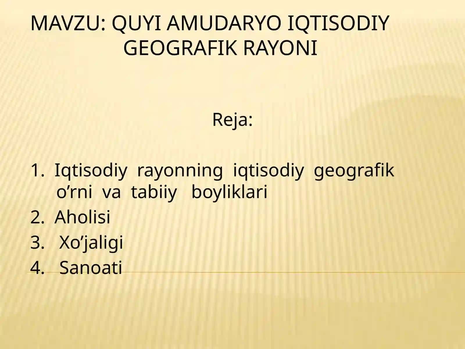 QUYI AMUDARYO IQTISODIY GEOGRAFIK RAYONI 4