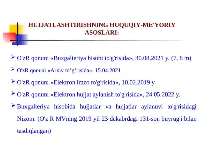 Hujjatlarni qabul qilish tartiboti 4