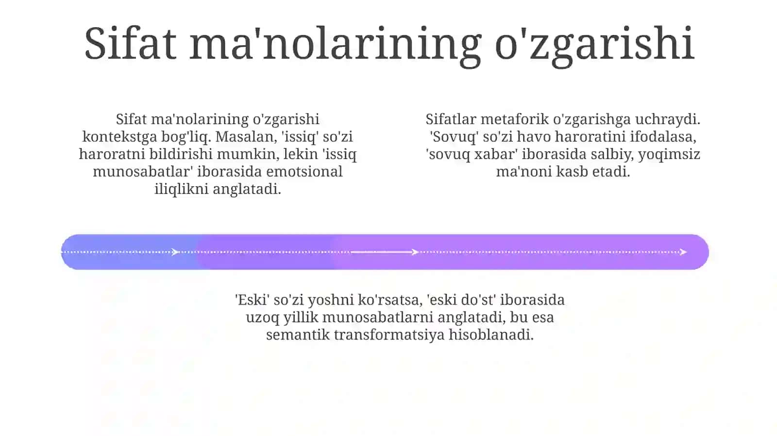 Sifat ma'nolarining asosiy turlari 4