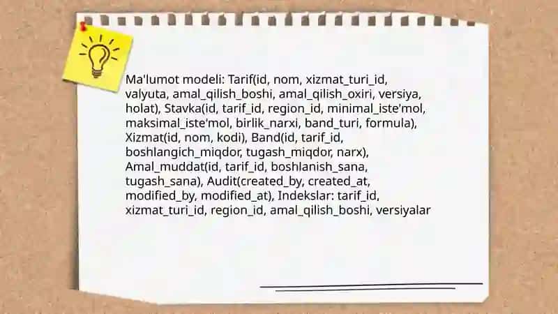 Komunal to'lovlarni hisoblash API sini ishlab chiqish 4
